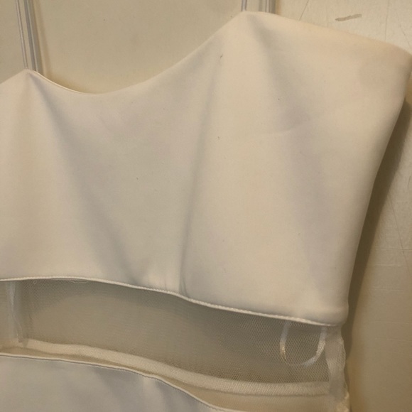 White Mesh Dress - Picture 3 of 4